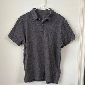American Eagle Outfitters Dark Gray Polo Shirt